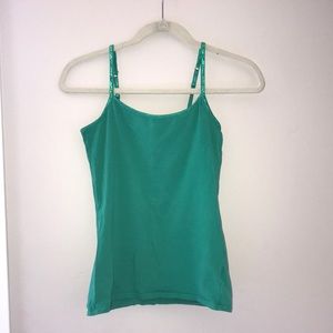 green(ish) tank top